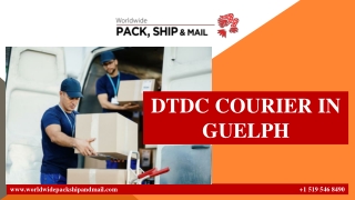 DTDC COURIER IN GUELPH