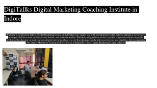DigiTallks Digital Marketing Coaching Institute in Indore (2)