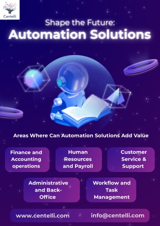 Shape the future Automation Solutions - Centelli