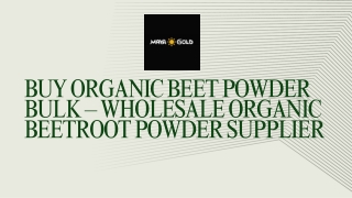 Buy Organic Beet Powder Bulk – Wholesale Organic Beetroot Powder Supplier