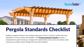 Pergola Standards Checklist