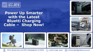 Power Up Smarter with the Latest Bluetti Charging Cable –  Shop Now