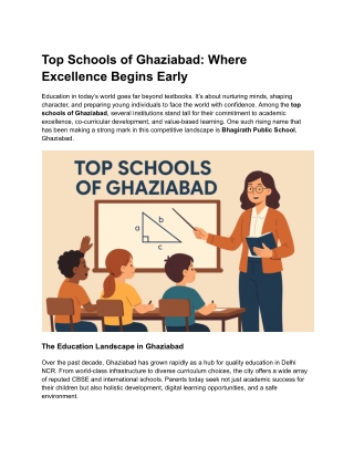 Top Schools of Ghaziabad
