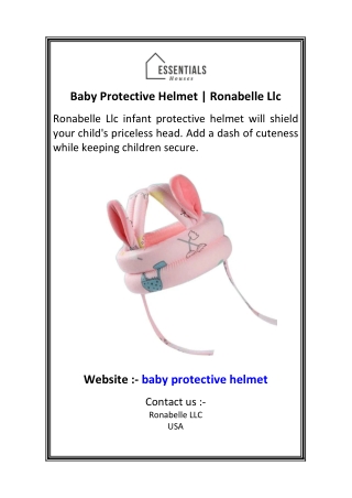 Baby Protective Helmet  Ronabelle Llc