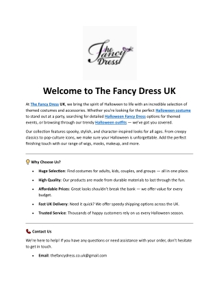 The Fancy Dress