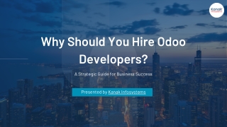 Thinking About Odoo? Here's Why You Need the Right Developers