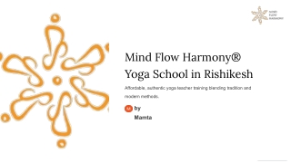 Mind Flow Harmony® Yoga School in Rishikesh