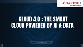 Cloud 4.0: The Smart Cloud Powered by AI & Data