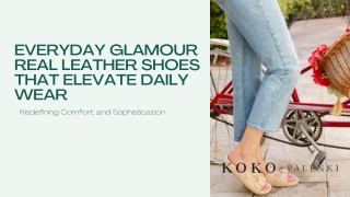 Elevate Your Style with Real Leather Shoes for Women | KoKo   Palenki