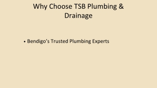 Plumber Bendigo