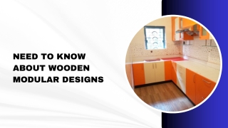 Need To Know About Wooden Modular Designs