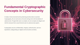 Fundamental Cryptographic Concepts in Cybersecurity