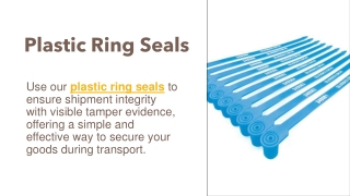 Plastic Ring Seals