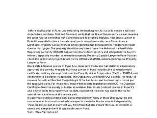 Expert Property Lawyer in Pune - Trusted Legal Solutions