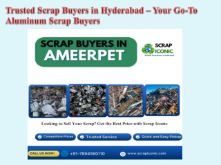 Trusted Scrap Buyers in Hyderabad – Your Go-To Aluminum Scrap Buyers