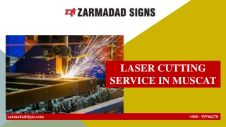 LASER CUTTING SERVICE IN MUSCAT