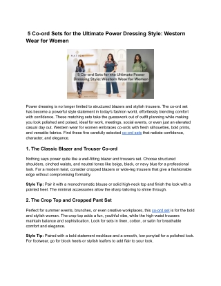 5 Co-ord Sets for the Ultimate Power Dressing Style_ Western Wear for Women (1)