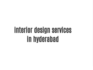interior design services in hyderabad