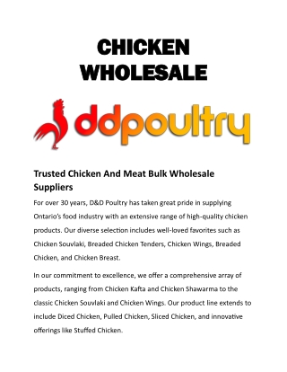 CHICKEN WHOLESALE