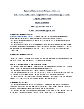 Where to Buy Verified Cash App Accounts with High Limits 2025