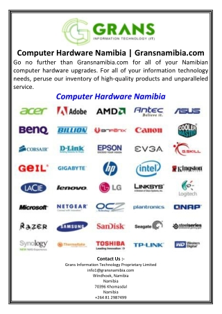 Computer Hardware Namibia Gransnamibia