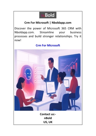Crm For Microsoft Nboldapp.com