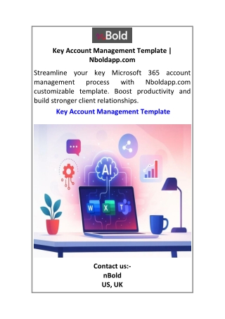 Key Account Management Template Nboldapp.com