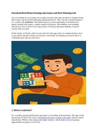 Download Real Money Earning Ludo Game