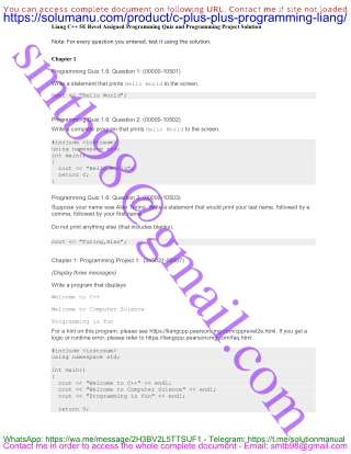 C   Programming – Solutions for Exercises (Liang, 5th Edition)