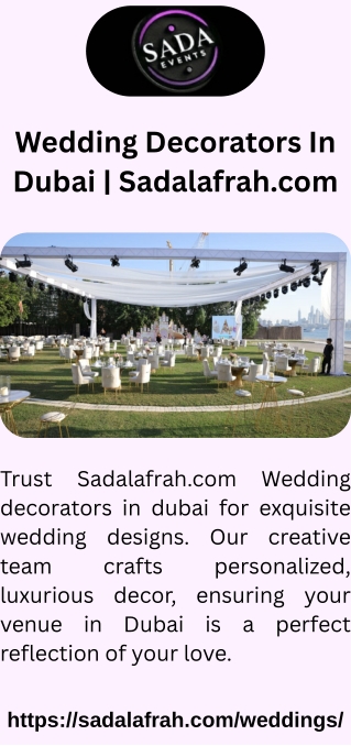 Wedding Decorators In Dubai  Sadalafrah.com