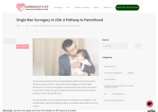 Single Man Surrogacy in USA – Start Your Journey with Medipocket Surrogacy USA