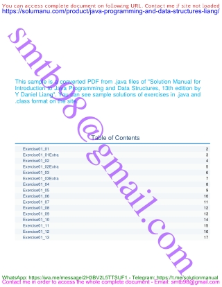 Java Programming – Solutions for Exercises (Liang, 13th Edition)