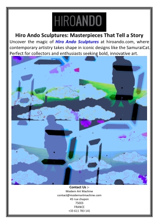 Hiro Ando SculpturesMasterpieces That Tell a Story