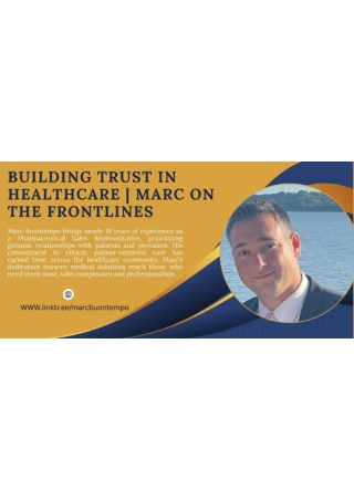 Community First: Marc Buontempo Holistic Volunteerism