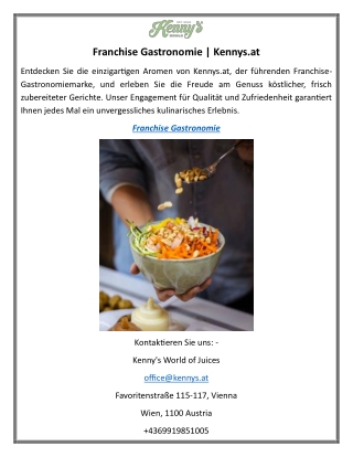 Franchise Gastronomie Kennys.at