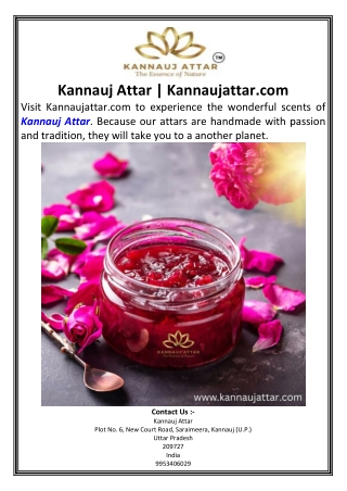 Kannauj Attar Kannaujattar