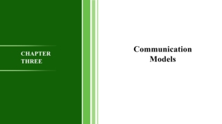 Chapter THree Communication Models