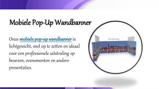 Mobiele Pop-Up Wandbanner