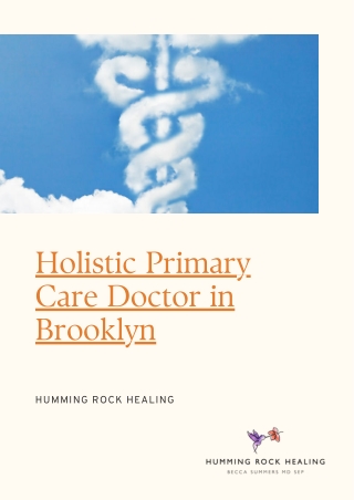 Trusted Holistic Primary Care Doctor in Brooklyn