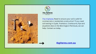 Accurate Soil Testing in South Gippsland | The 4 Spheres