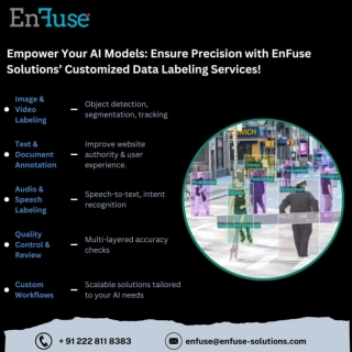 Ensure Precision with EnFuse Solutions’ Customized Data Labeling Services!