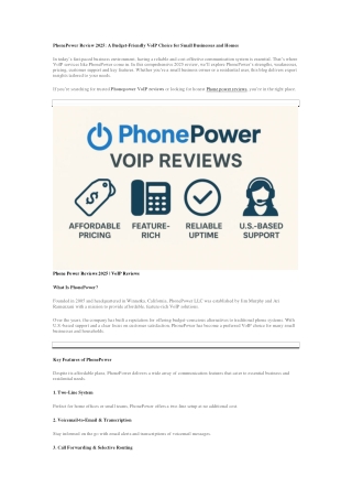 PhonePower Review 2025