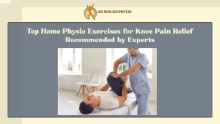 Top Home Physio Exercises for Knee Pain Relief Recommended by Experts
