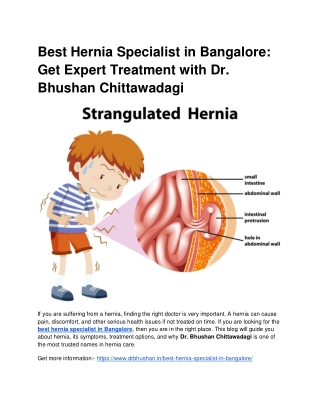 Best Hernia Specialist in Bangalore: Get Expert Treatment