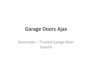 GarageDoorsAjax_Doormatic
