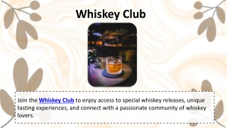 Whiskey Club
