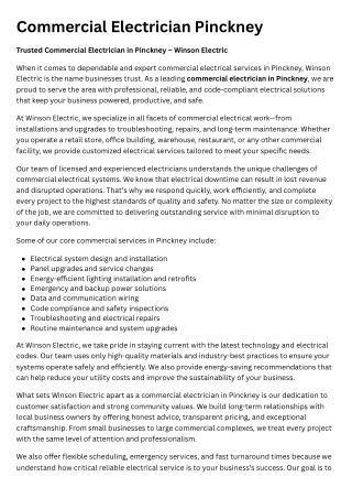 Commercial Electrician Pinckney