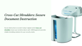 Cross Cut Shredder-Secure-Document-Destruction