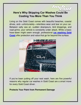 Car washing Gold coastBroadbeach car wash