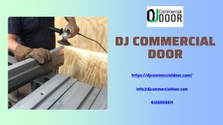DJ Commercial Door Reliable Fire Rated Exit Doors for Businesses